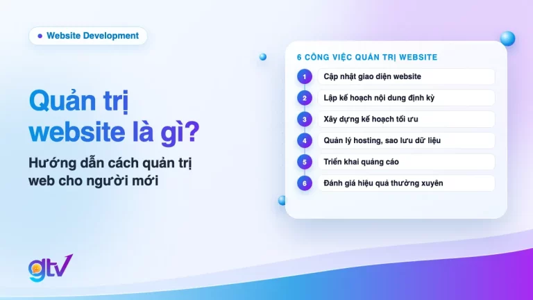 Ảnh bìa bài quản trị website là gì: 6 công việc quản trị từ cập nhật giao diện, kế hoạch nội dung đến đánh giá hiệu quả