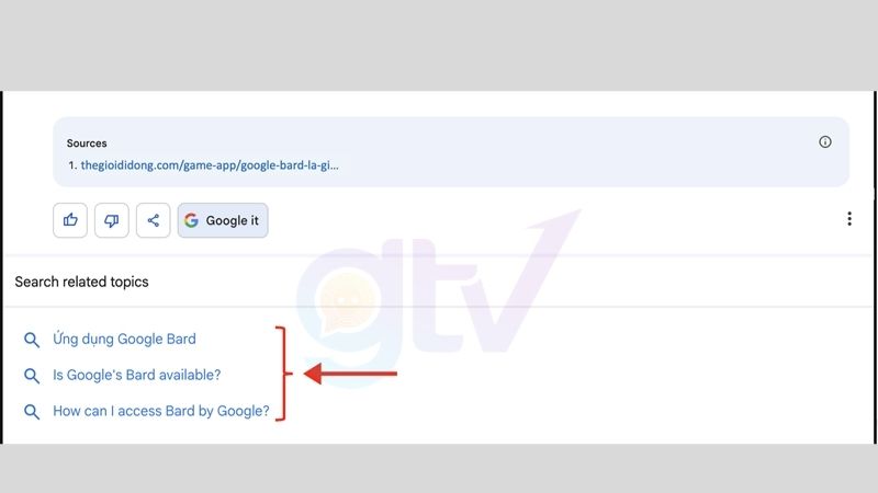 bấm vào biểu tượng chữ "G" (Google it)