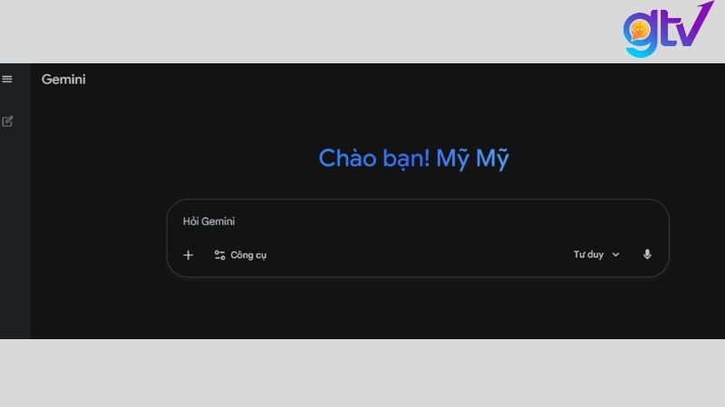 Nhập yêu cầu vào khung trò chuyện