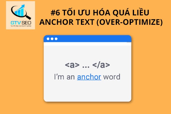anchor text, over-optimize anchor text, tối ưu hóa quá liều