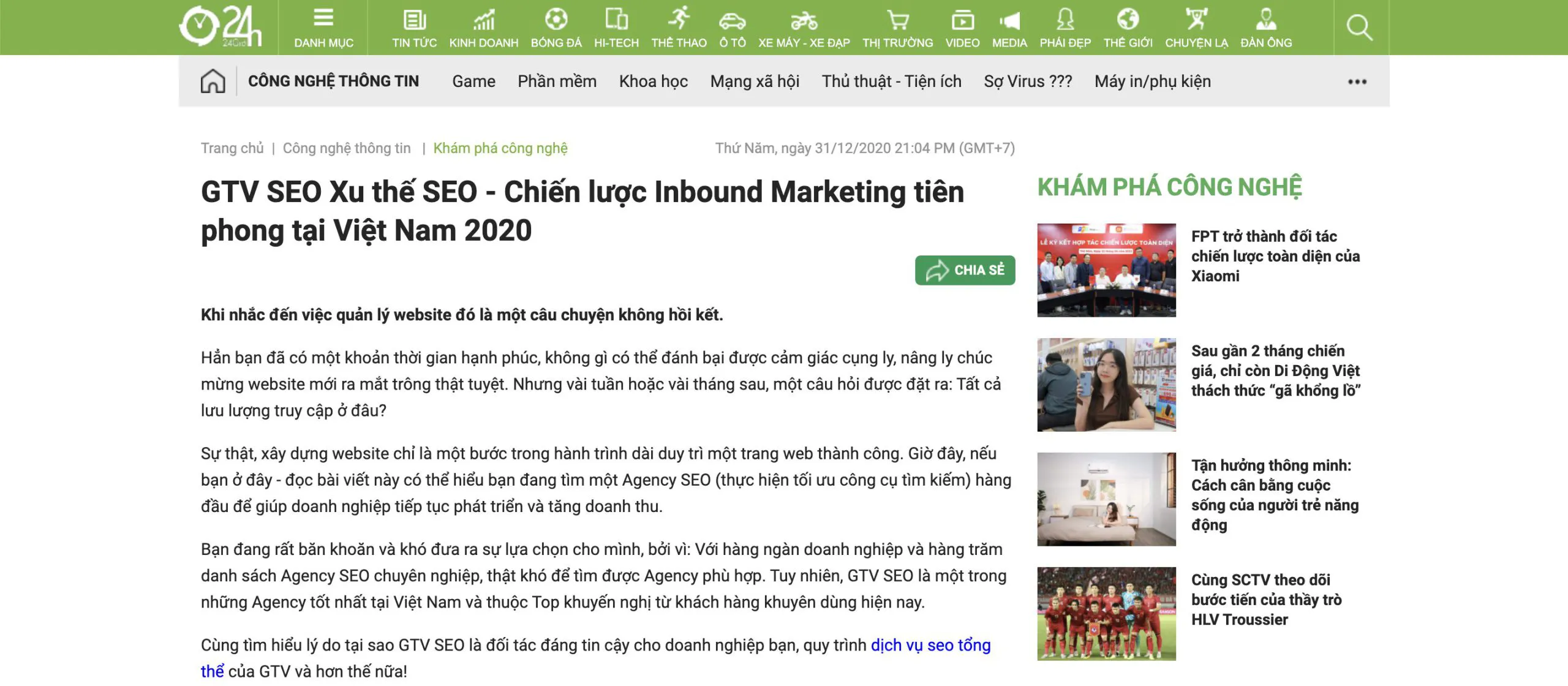 Backlink báo