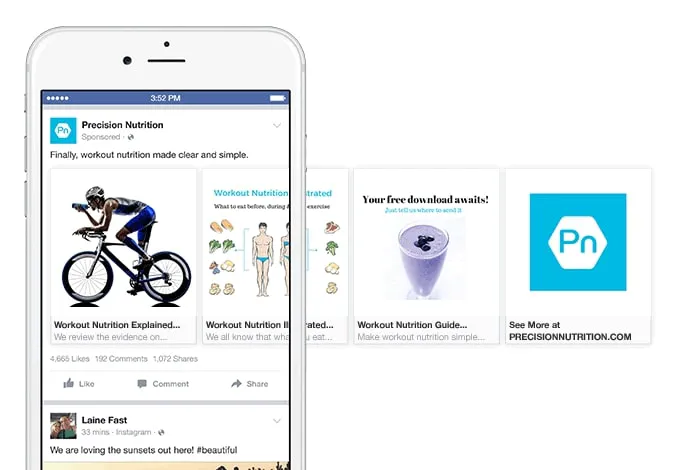 facebook carousel ads