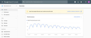 Giao diện Google Search Console