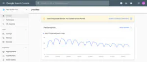 Giao diện Google Search Console