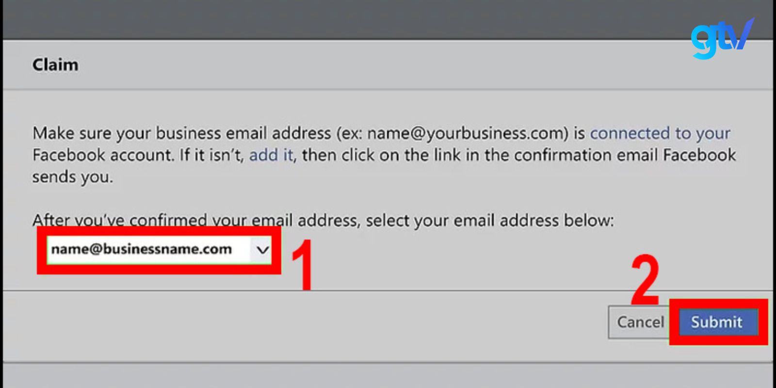 Bạn chọn địa chỉ email để xác nhận