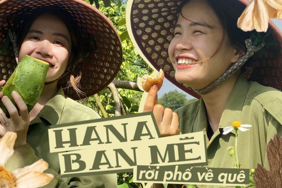 Hana thường chia sẻ về những hoạt động thường ngày của nhà nông