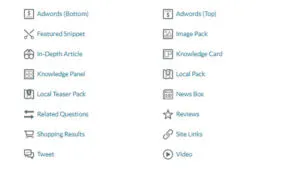16 Loại SERP Feature thường xuất hiện trên trang kết quả tìm kiếm của Google