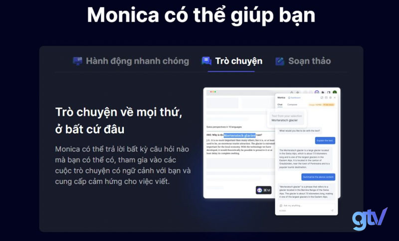 điểm mạnh của monica ai