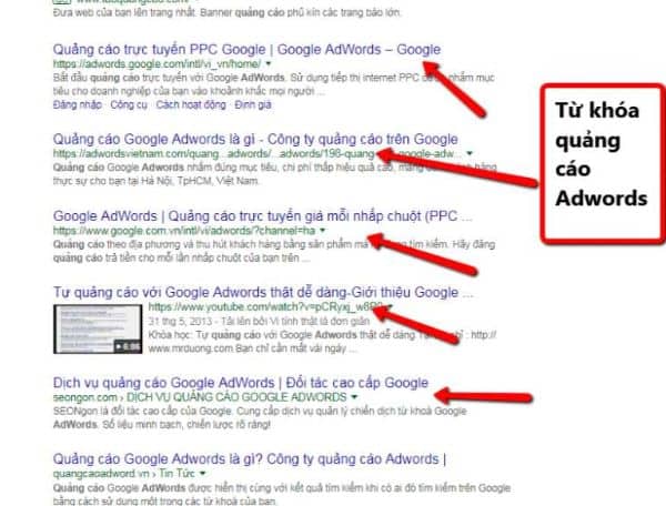quảng cáo adwords trên google, google ads