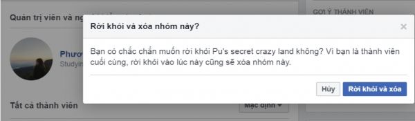 xóa group trên facebook