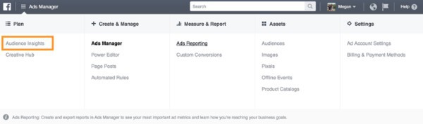 Sử dụng Facebook Audience Insights