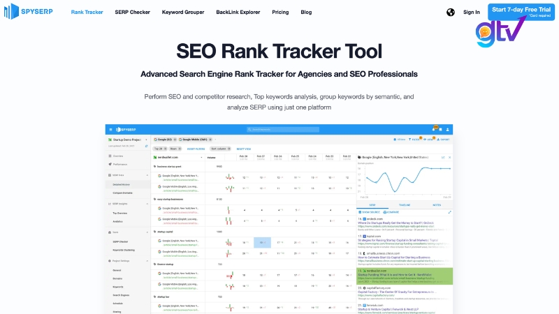 SpySERP — Check Ranking Hàng Loạt Chi Phí Thấp
