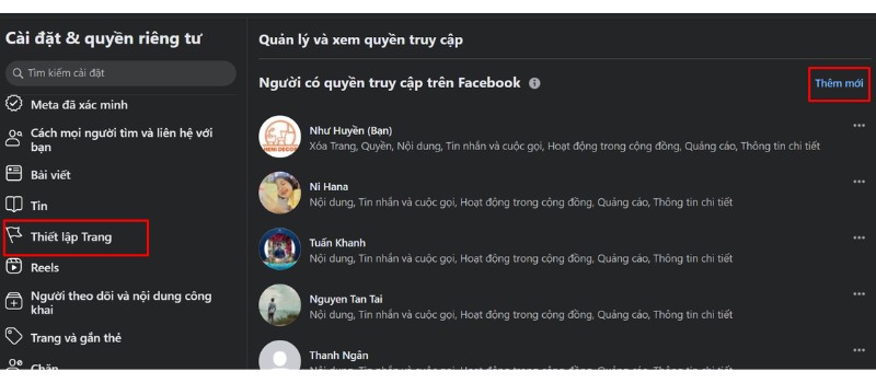 Nhấn vào nút thêm mới