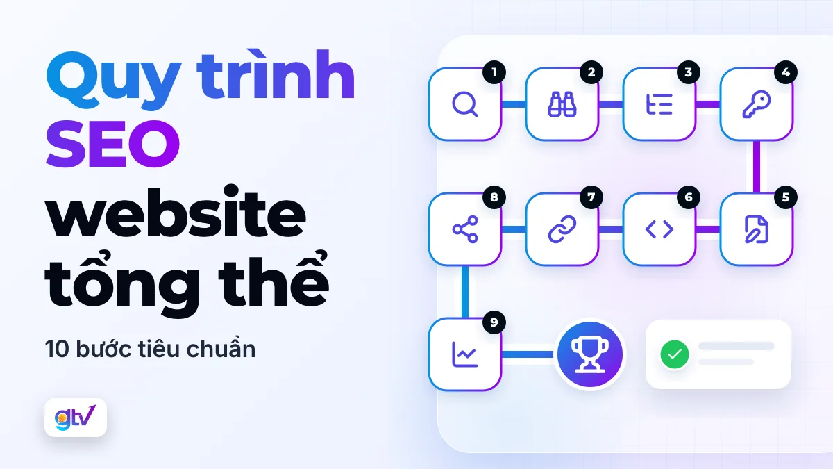 Quy trình SEO website tổng thể: 10 bước tiêu chuẩn