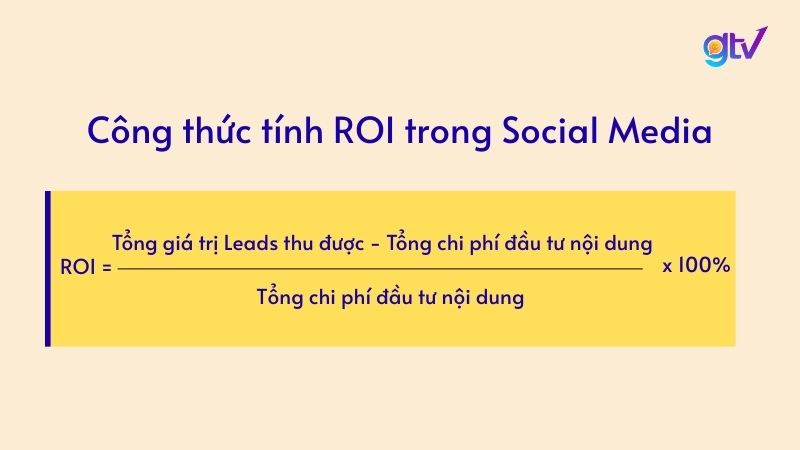 Công thức tính ROI trong Social Media