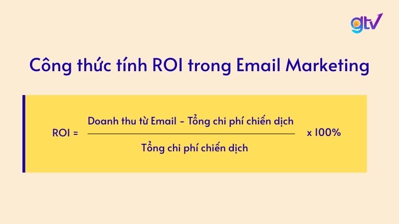 Công thức tính ROI trong Email Marketing