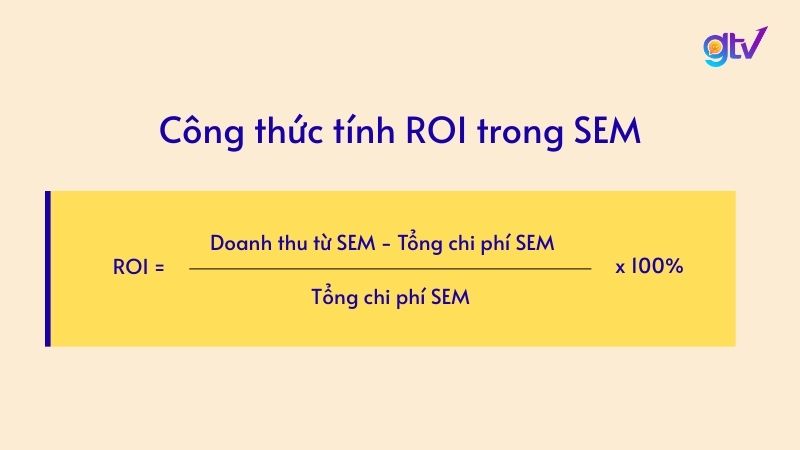 Công thức tính ROI trong SEM