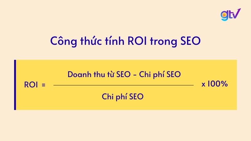 Công thức tính ROI trong SEO