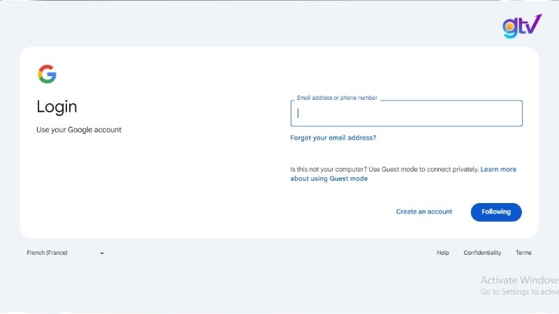 Nhập thông tin đăng nhập của bạn (email và mật khẩu)