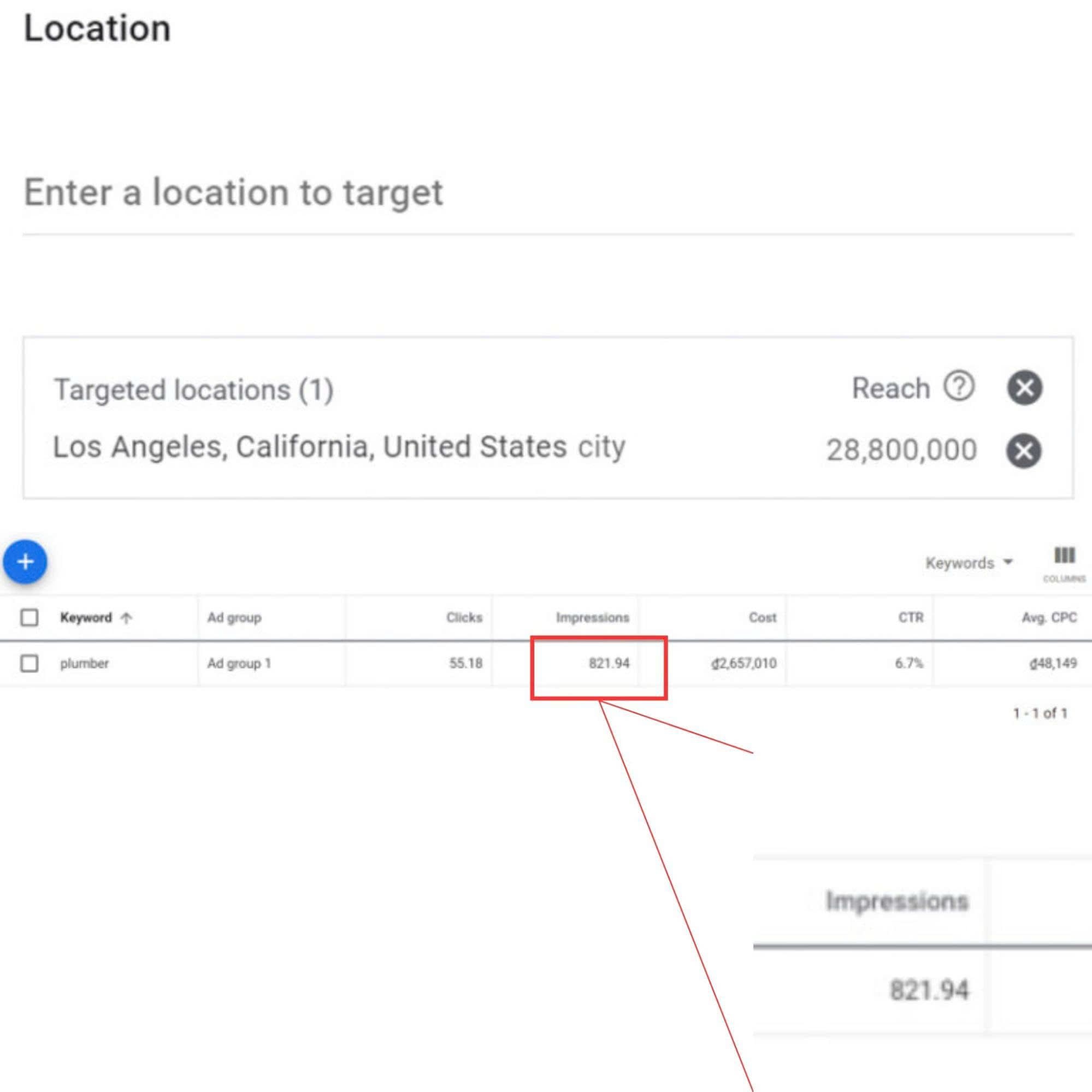 xem lượng từ khoá tìm kiếm ở các vùng địa phương