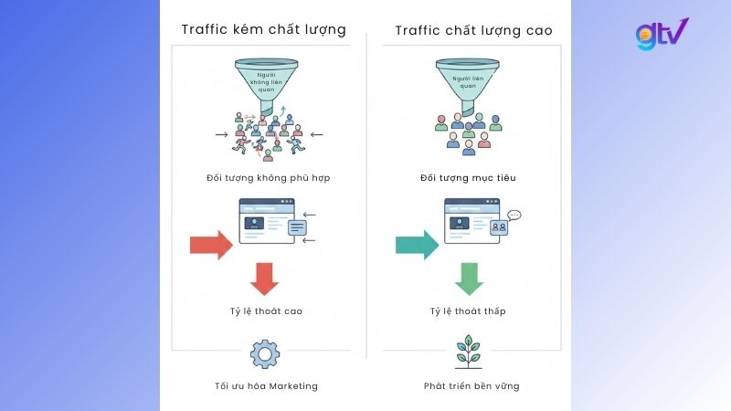 Chất lượng traffic quyết định Bounce Rate