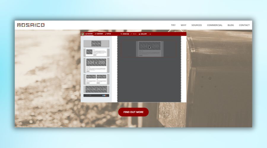 Mẫu Email Marketing Mosaico