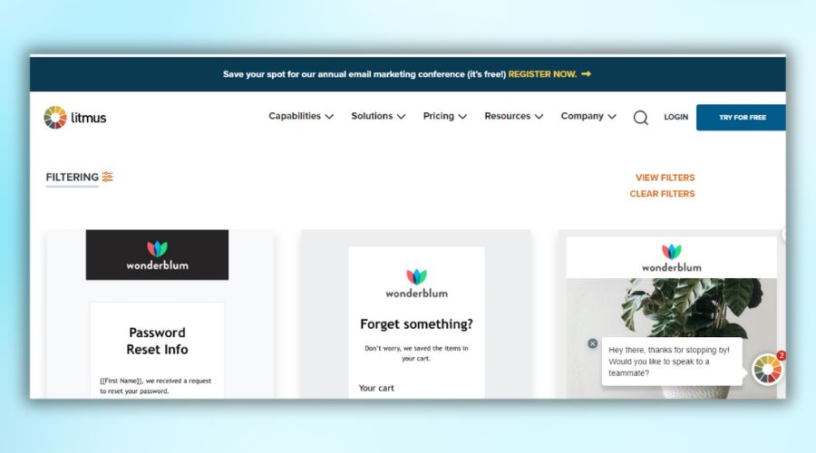 Template Email Marketing Litmus
