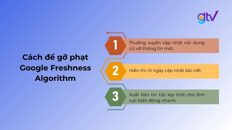 3 nội dung bị ảnh hưởng bởi Freshness Algorithm