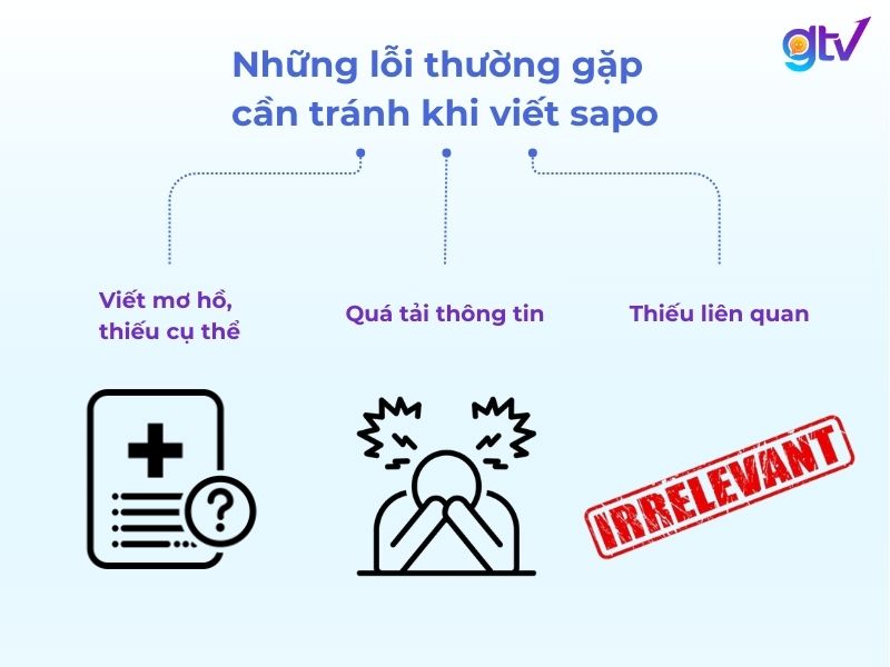 3 lỗi cần tránh khi viết đoạn sapo