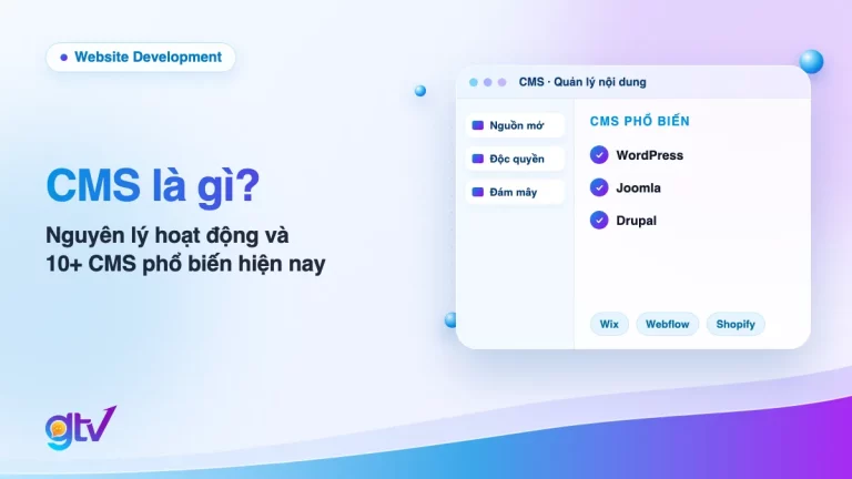Ảnh bìa bài CMS là gì: 3 loại CMS mã nguồn mở, độc quyền, đám mây và các CMS phổ biến như WordPress, Joomla, Drupal