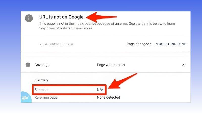 Dùng Google Search Console để kiểm tra URL chưa được index