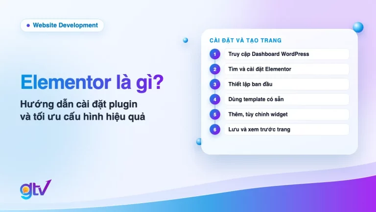 Ảnh bìa bài Elementor là gì: 6 bước từ cài đặt Elementor trong WordPress đến tạo trang bằng template và widget