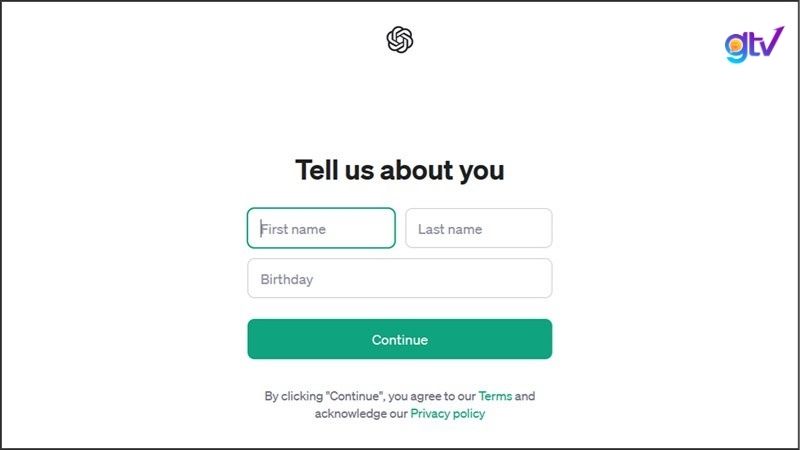 Hoàn tất các thông tin cá nhân cơ bản