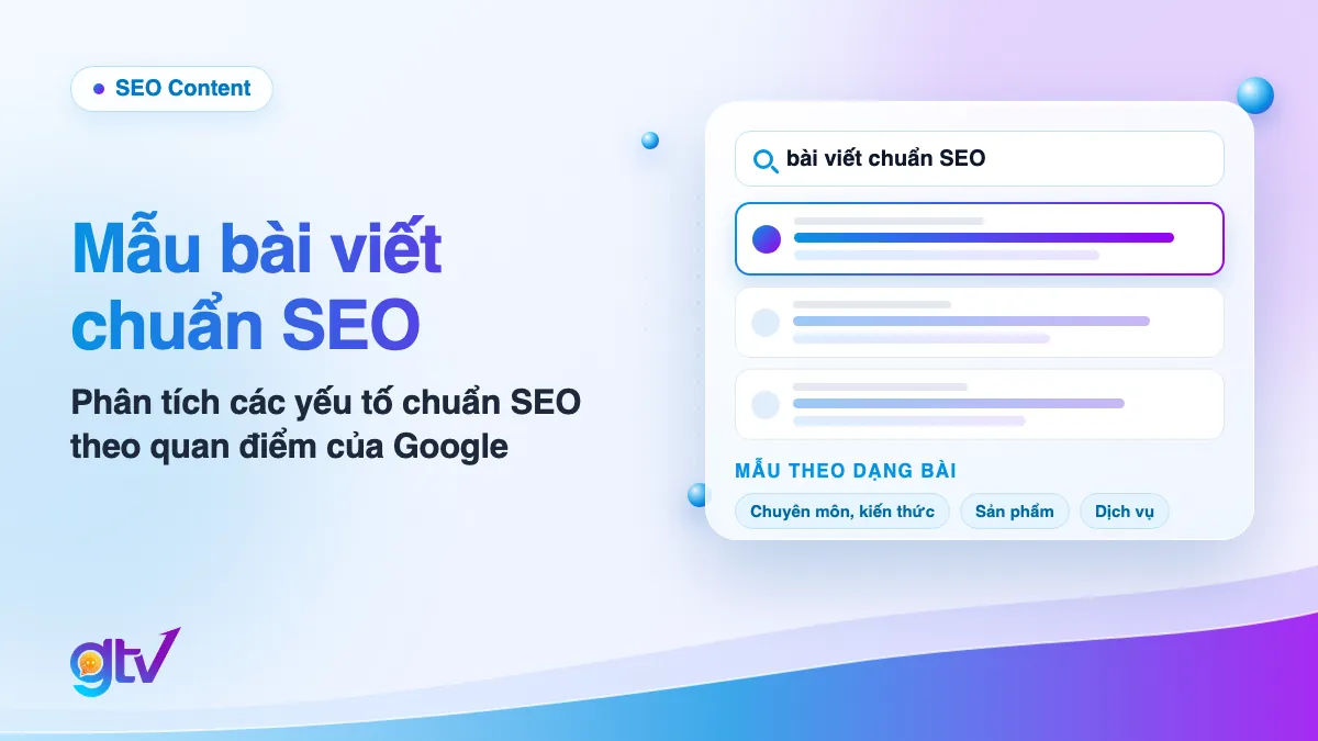Ảnh bìa bài mẫu bài viết chuẩn SEO: trang kết quả tìm kiếm cho truy vấn bài viết chuẩn SEO và 3 dạng bài mẫu chuyên môn, sản phẩm, dịch vụ