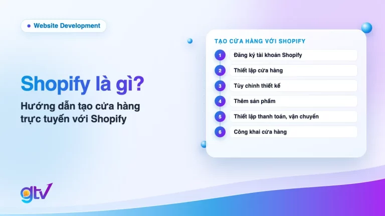 Ảnh bìa bài Shopify là gì: 6 bước tạo cửa hàng trực tuyến từ đăng ký tài khoản đến công khai cửa hàng