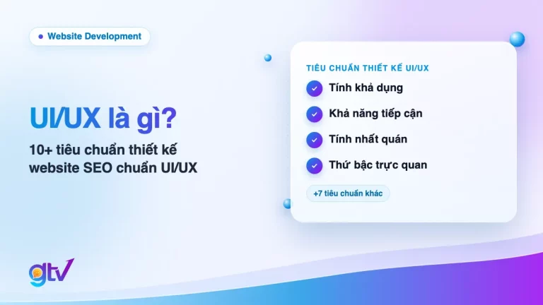 Ảnh bìa bài UI/UX là gì: checklist tiêu chuẩn thiết kế UI/UX gồm tính khả dụng, khả năng tiếp cận, tính nhất quán, thứ bậc trực quan