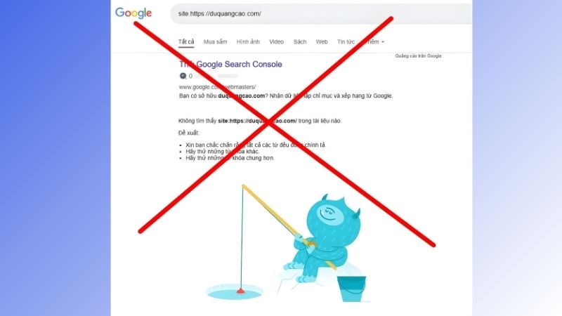 Việc website chưa được Google lập chỉ mục