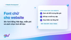 Ảnh bìa bài font chữ cho website: 3 tiêu chí chọn font và 4 loại font Serif, Sans Serif, Script, Display