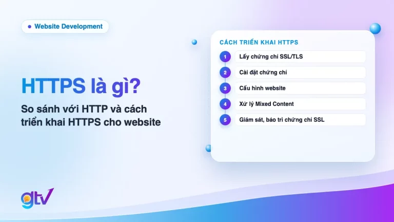 Ảnh bìa bài HTTPS là gì: 5 bước triển khai HTTPS từ lấy chứng chỉ SSL/TLS, cài đặt, cấu hình đến xử lý Mixed Content và giám sát chứng chỉ