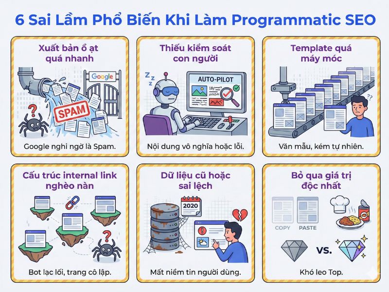 6 Sai Lầm Phổ Biến Khi Làm Programmatic SEO