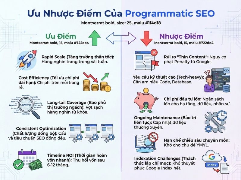 Ưu Nhược Điểm Của Programmatic SEO