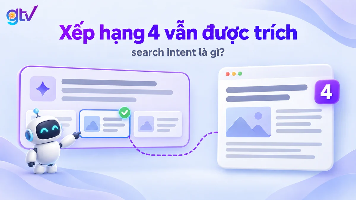 AI Overview trích dẫn bài Search intent là gì của GTV SEO