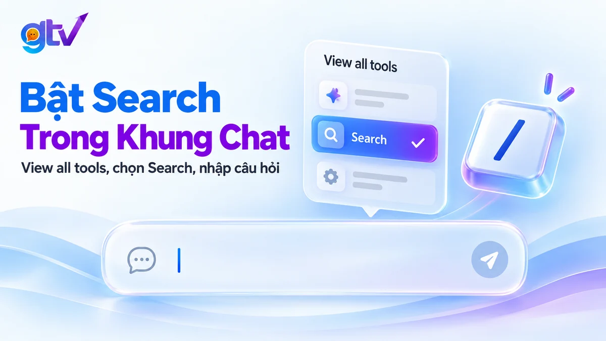 Cách bật ChatGPT Search trong khung chat