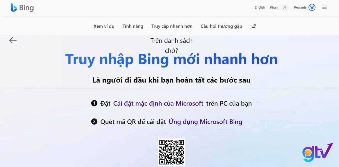 Bước 5 cài đặt bing ai