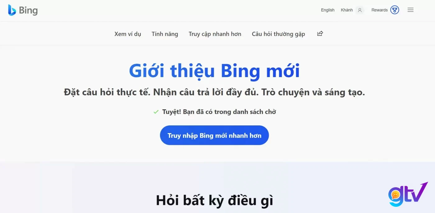 Bước 4 cài đặt bing ai chat
