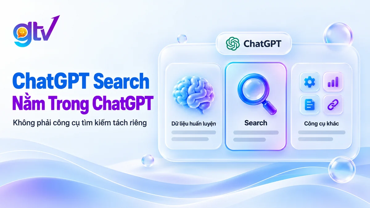 ChatGPT Search là một chức năng nằm bên trong ChatGPT, không phải công cụ tìm kiếm tách riêng