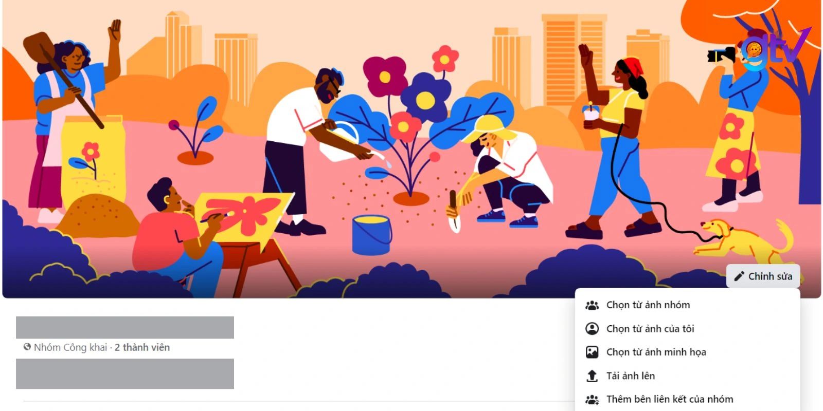 Đặt ảnh bìa để Group của bạn trông chuyên nghiệp hơn