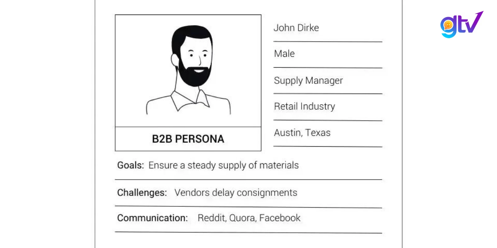 Mẫu Buyer Persona B2B - John Dirke, chuyên gia coi trọng sự hợp tác hiệu quả