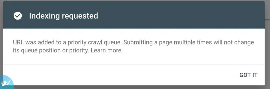 submit url to google